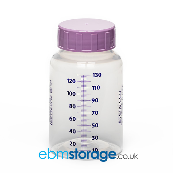 Sterifeed 130ml disposable breast milk bottle 14101