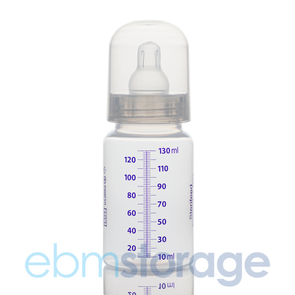 Sterifeed breast milk bottle 130ml with teat 14130