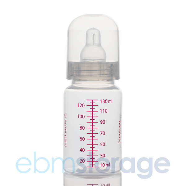 Sterifeed breast milk bottle 130ml with teat 14289